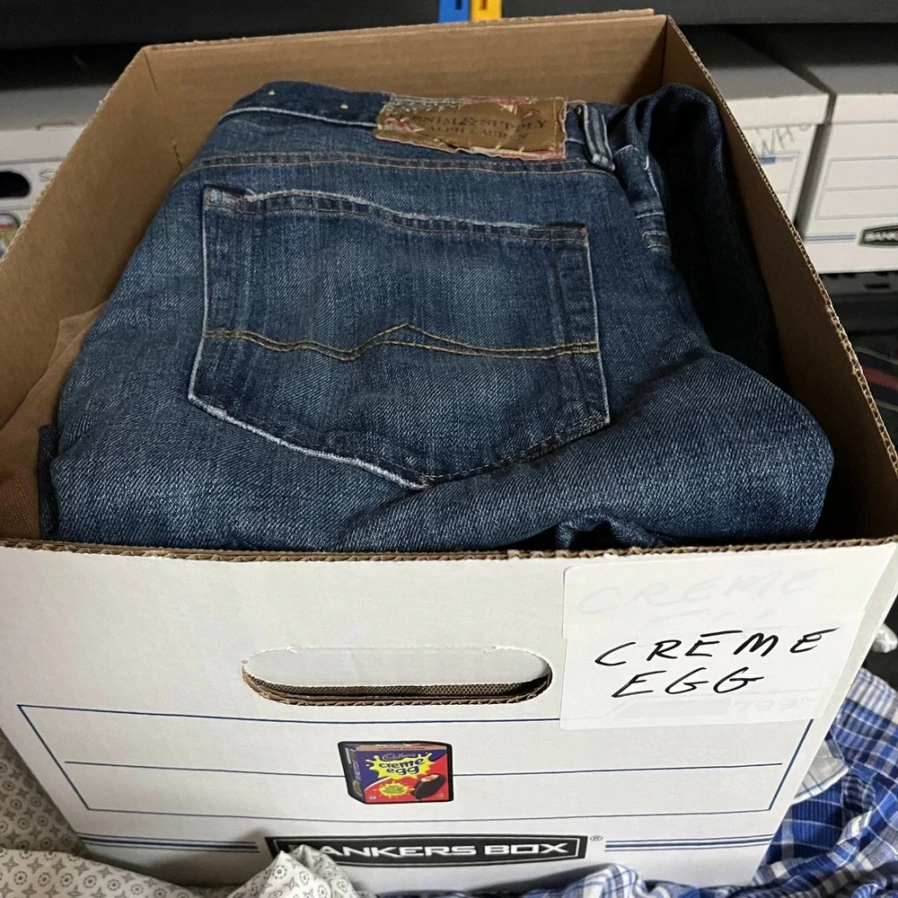 Denim & Supply Ralph Lauren Slim Fit Jeans Blue Medium Wash 36x34 Mens Cotton